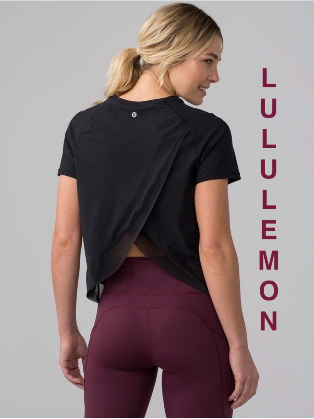 Lululemon | “Quick Pace” Black Short Sleeve - Women’s M/L